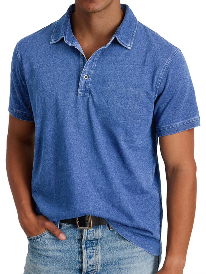 Viktor - Polo avec collier pour hommes