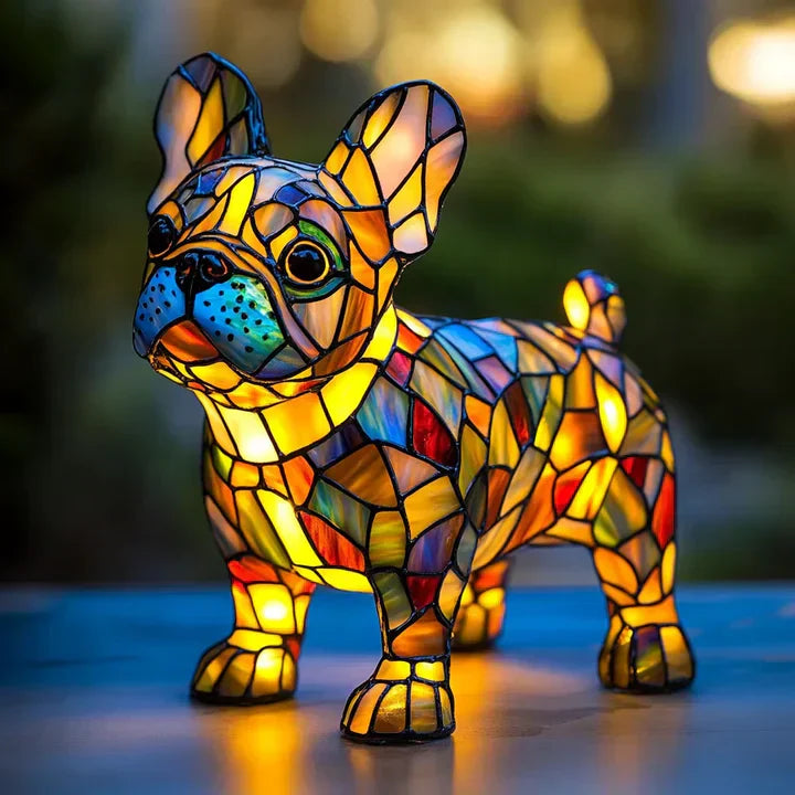 Lumidog Lampe à Chiens Lumineuse Fait Main – Éclairage Ambiant et Cadeau