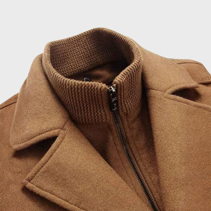 Léo | Manteau classique en laine type peacoat