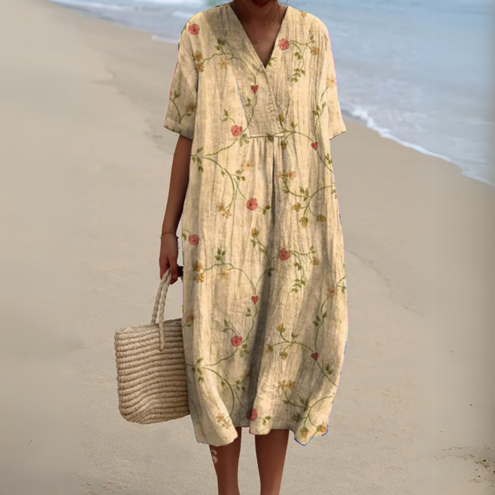 Nathalie | Robe Fleurie Élégante