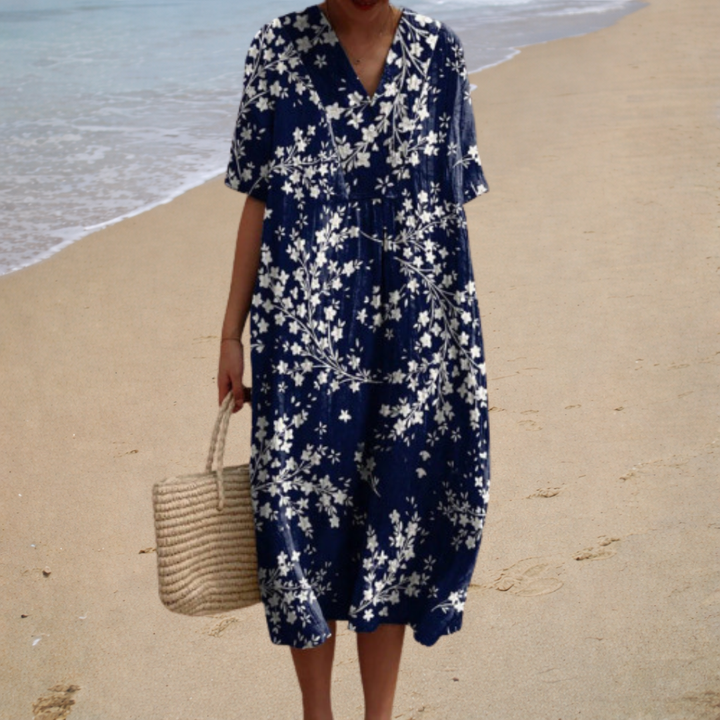 Adèle | Douce Robe Longue à Fleurs