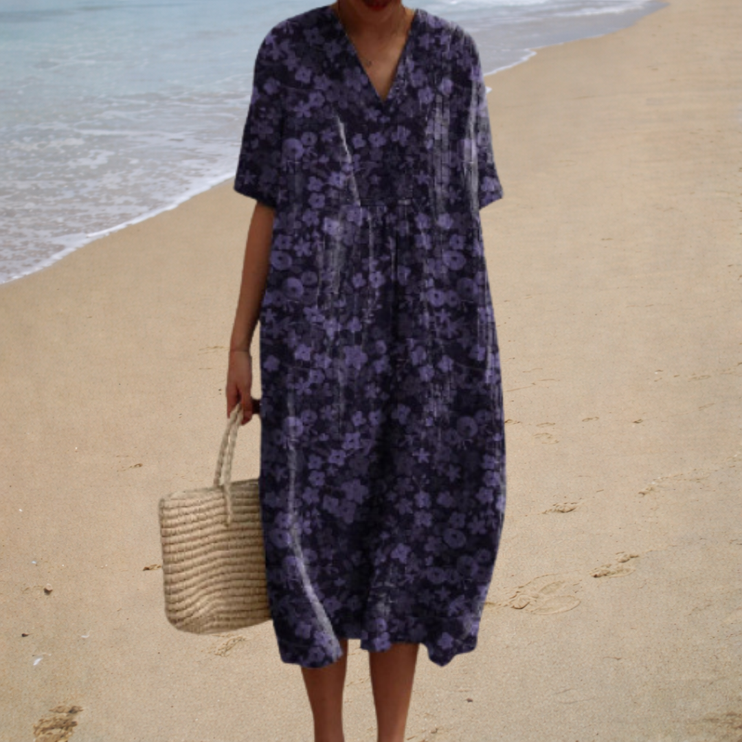 Adèle | Douce Robe Longue à Fleurs