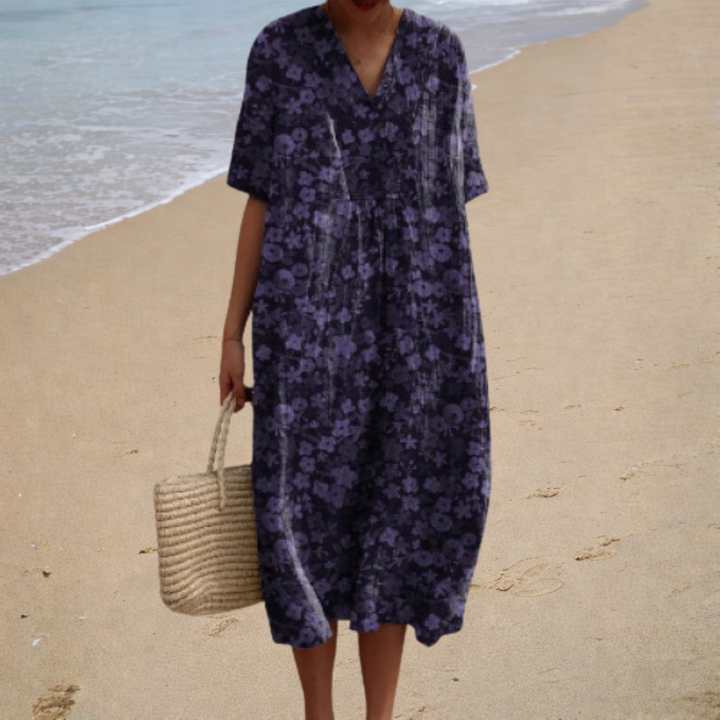 Adèle | Douce Robe Longue à Fleurs