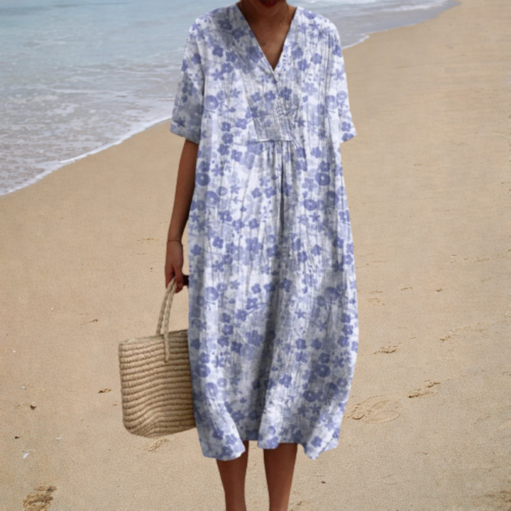 Adèle | Douce Robe Longue à Fleurs