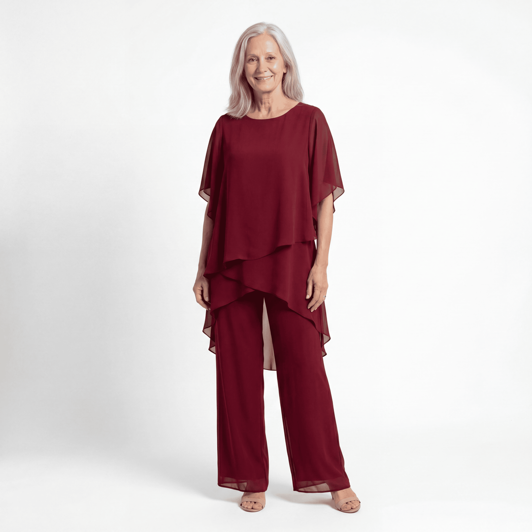 Capucine | Ensemble avec pantalons palazzo élégants