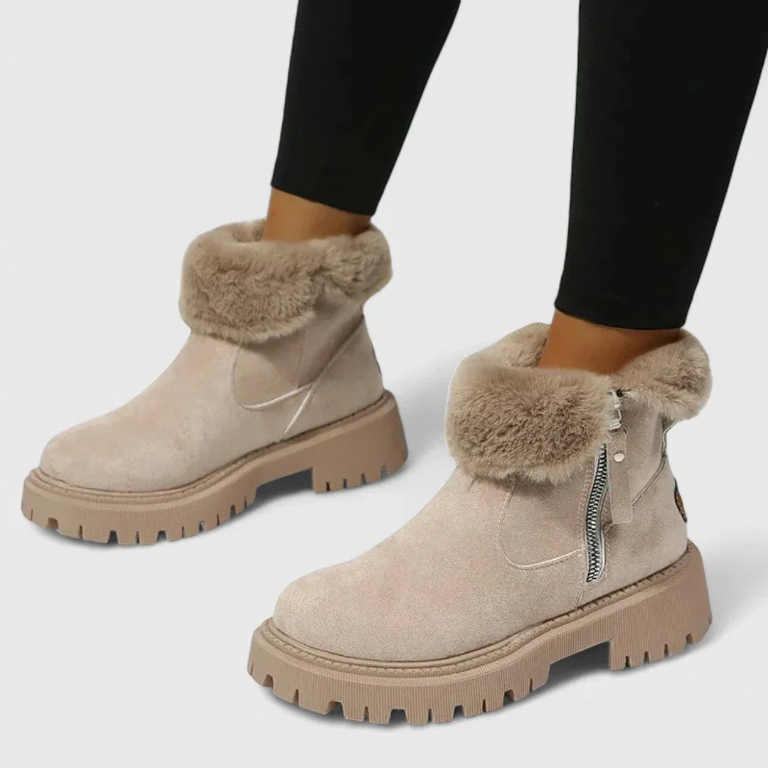 Irină - Botine elegante și confortabile, căptușite cu material moale pentru zile călduroase