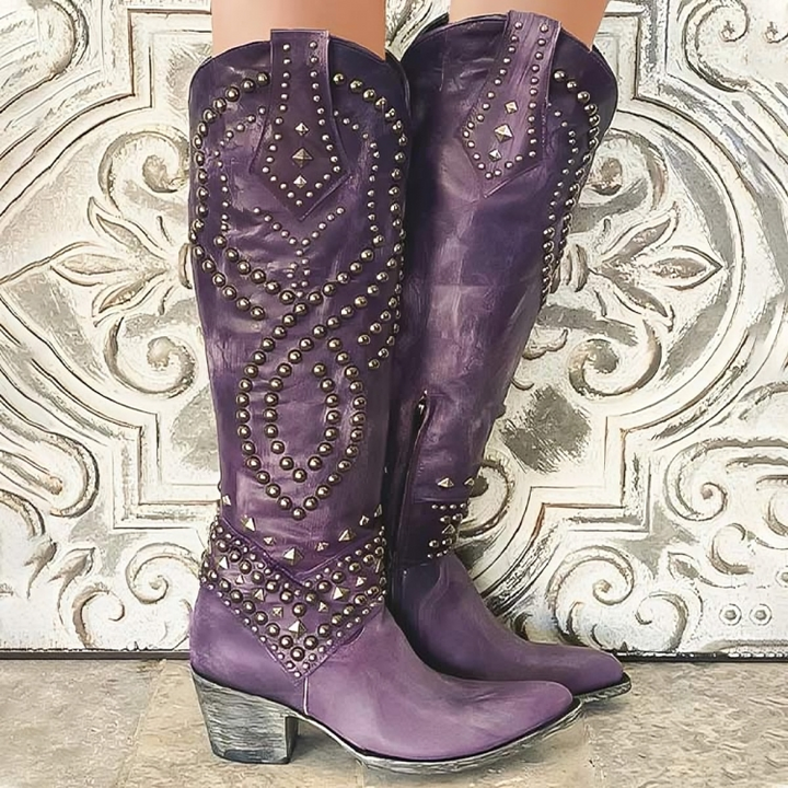 Claire | Bottes Western à Hauteur de Genou