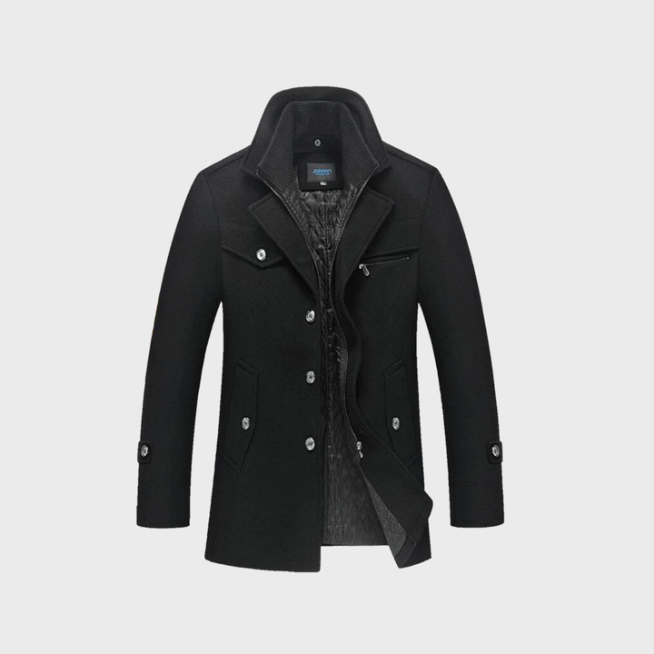 Léo | Manteau classique en laine type peacoat