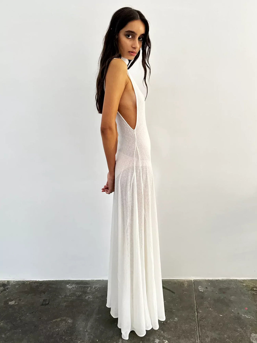 Margot - Robe Élégante Évasée Sans Manches