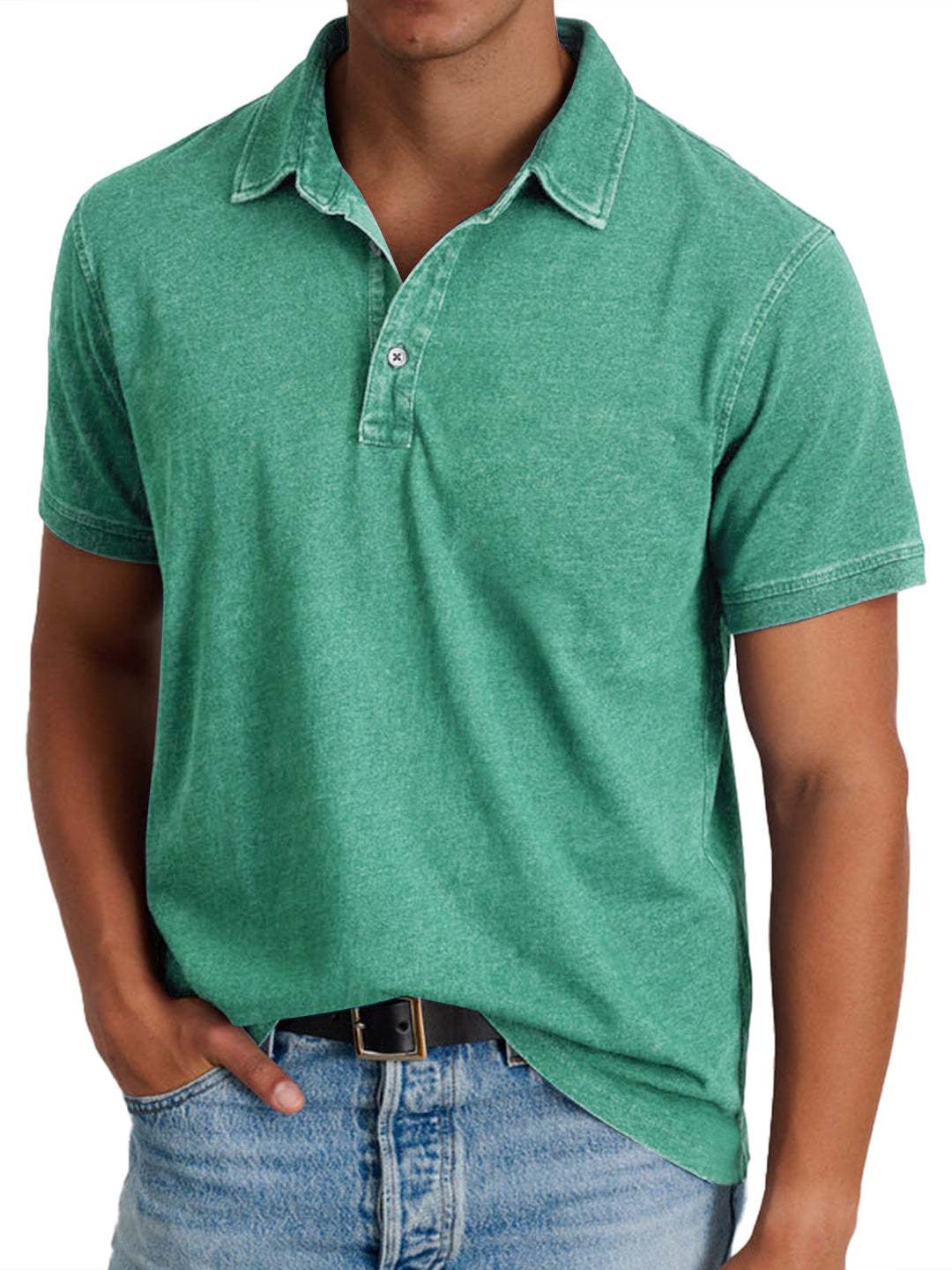 Viktor - Polo avec collier pour hommes