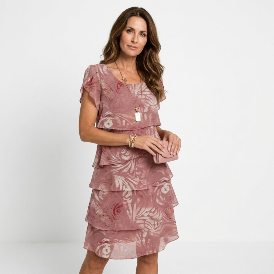Deborah - Rochie Elegantă cu Detalii Volan