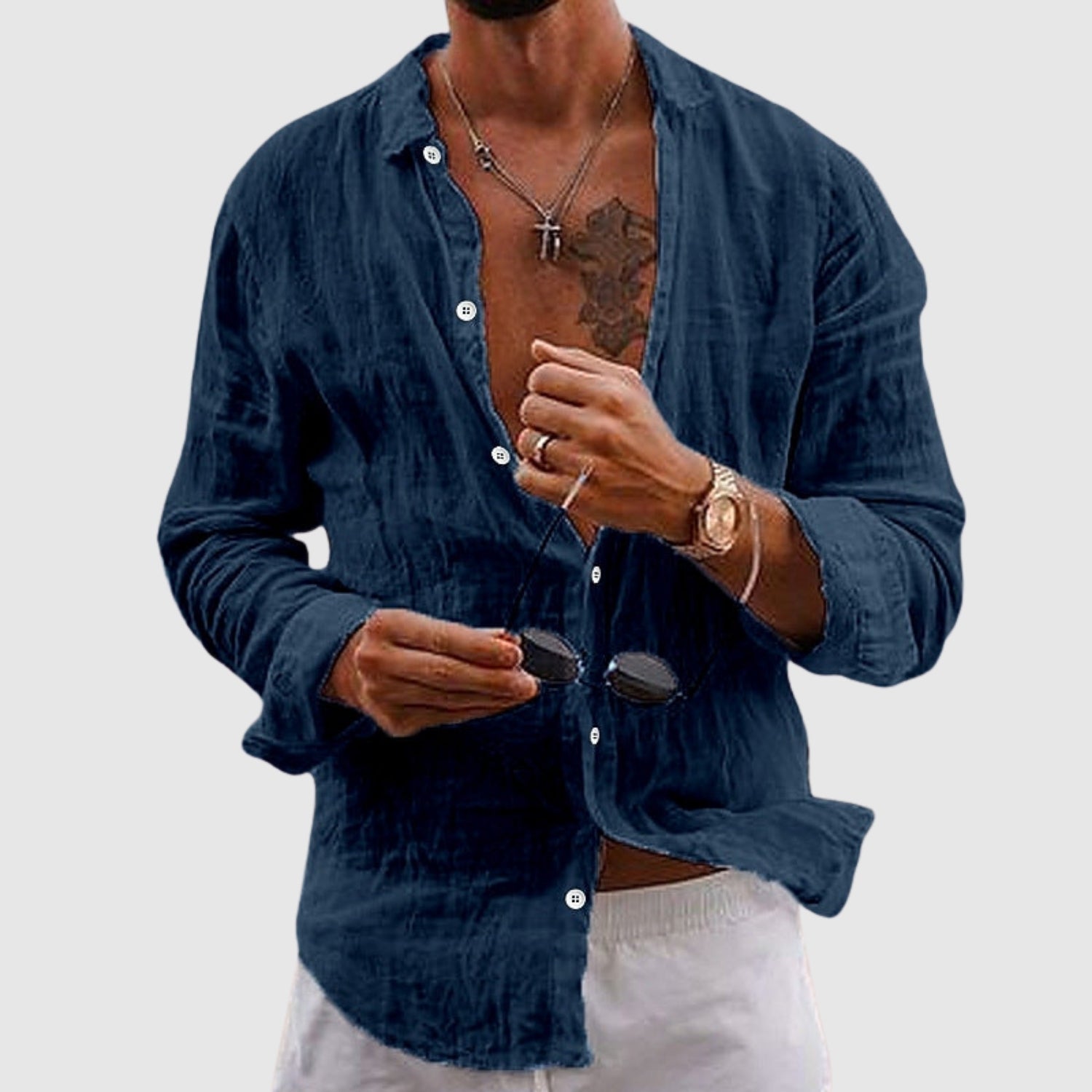 Leon – Cămașă lejeră în stil casual