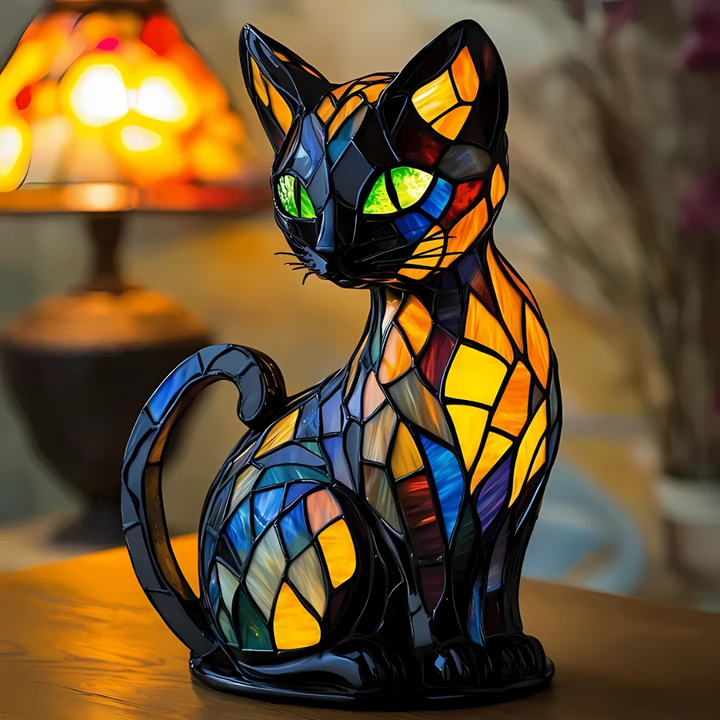 Lumikat Lampe à Chats Lumineuse Artisanale – Éclairage Ambiant et Cadeau