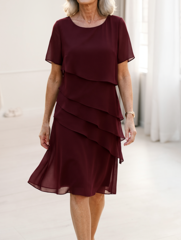 Linda - Rochie Elegantă cu Model în Dungi