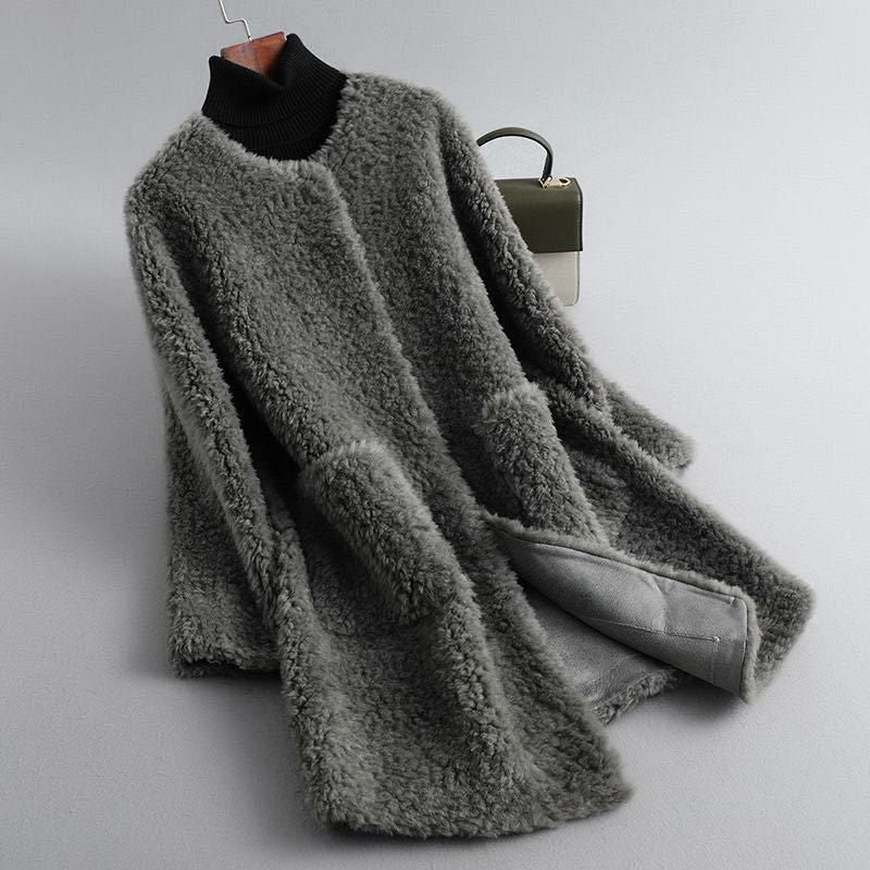 Cecylia – Manteau Teddy en peau de mouton