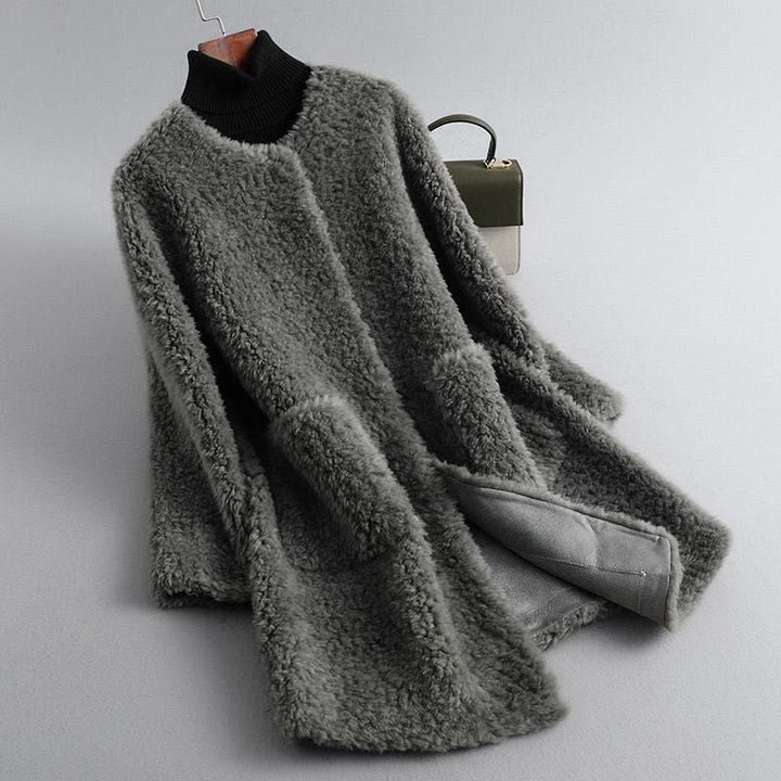 Cecylia – Manteau Teddy en peau de mouton