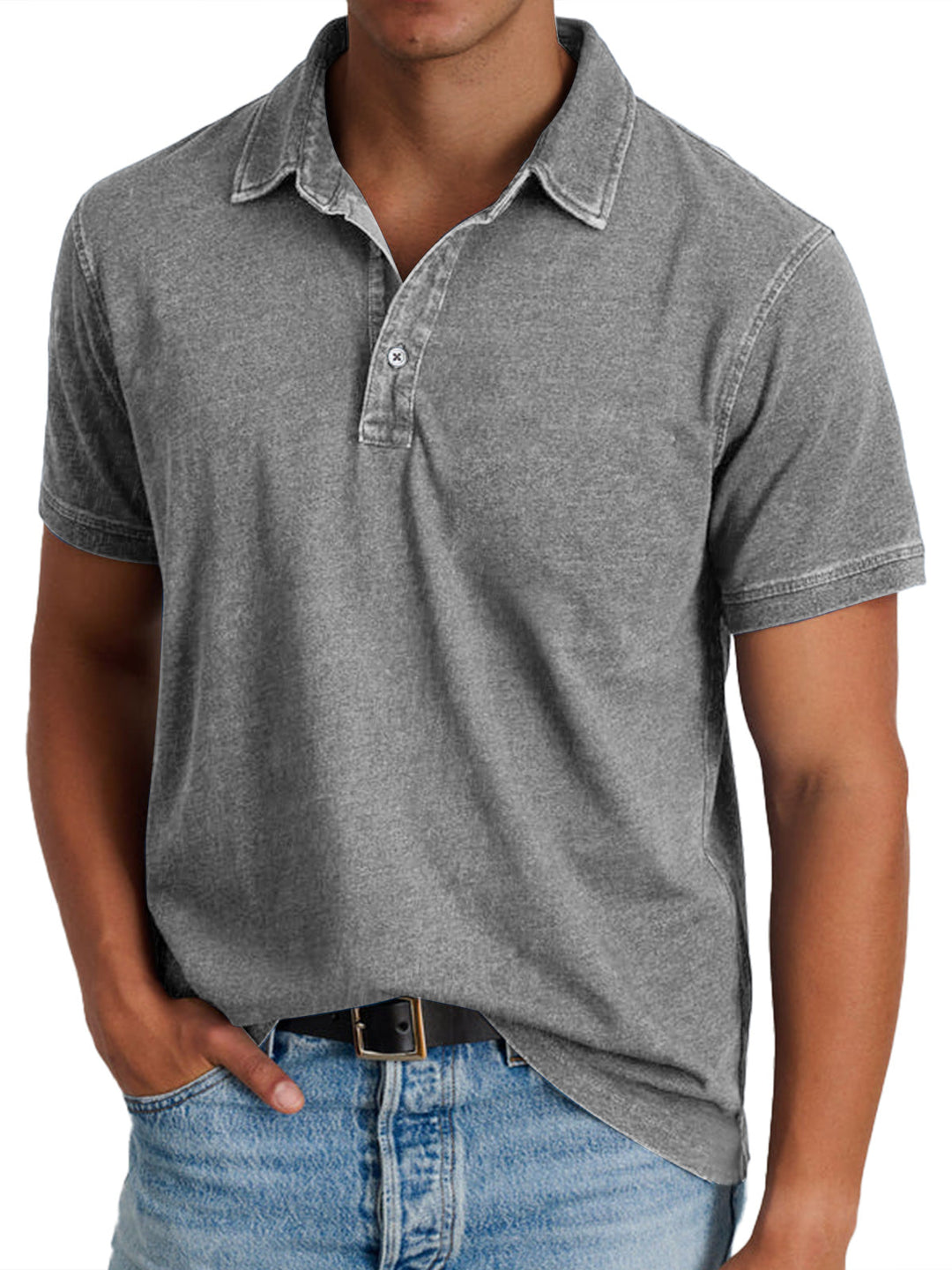 Viktor - Polo avec collier pour hommes