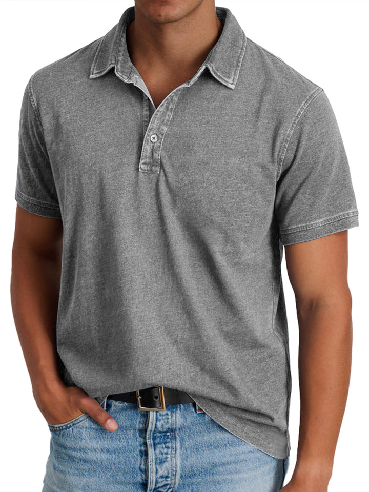 Viktor - Polo avec collier pour hommes