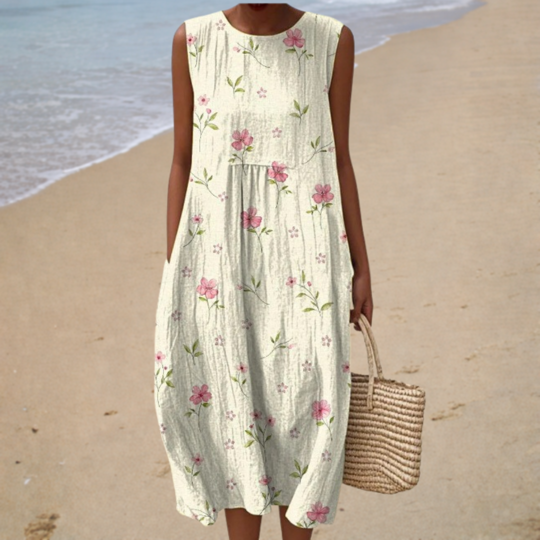 Élodie | Midi Floral Dress