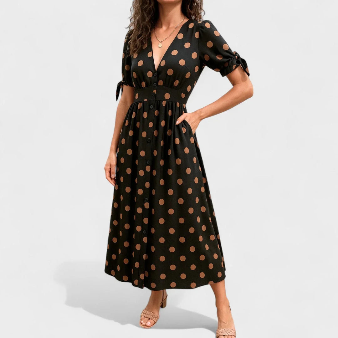 Valentina™ | Robe Contemporaine à Pois