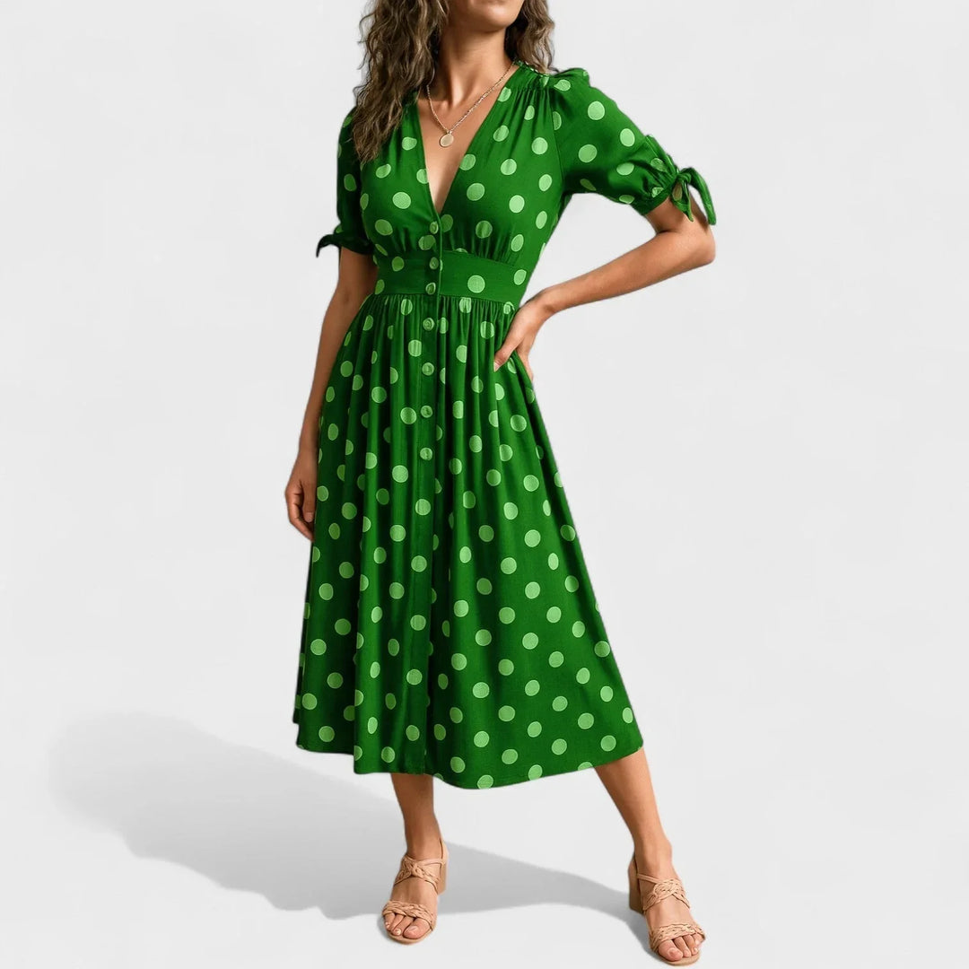 Valentina™ | Robe Contemporaine à Pois