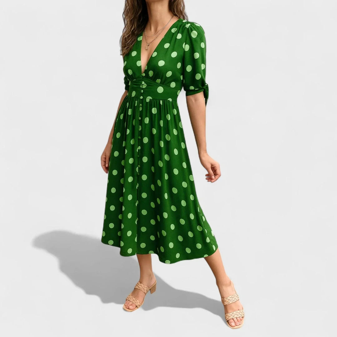 Valentina™ | Robe Contemporaine à Pois