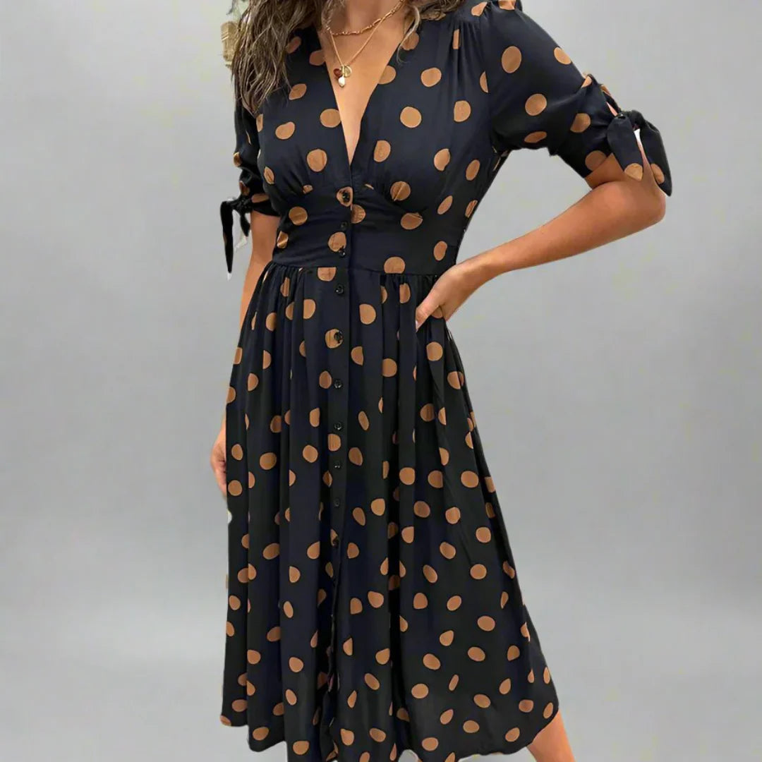 Valentina™ | Robe Contemporaine à Pois