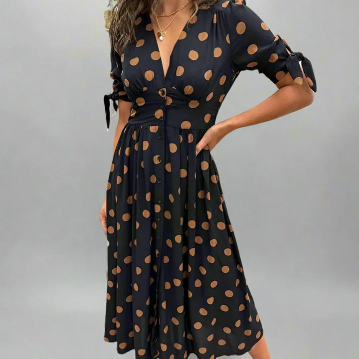 Valentina™ | Robe Contemporaine à Pois