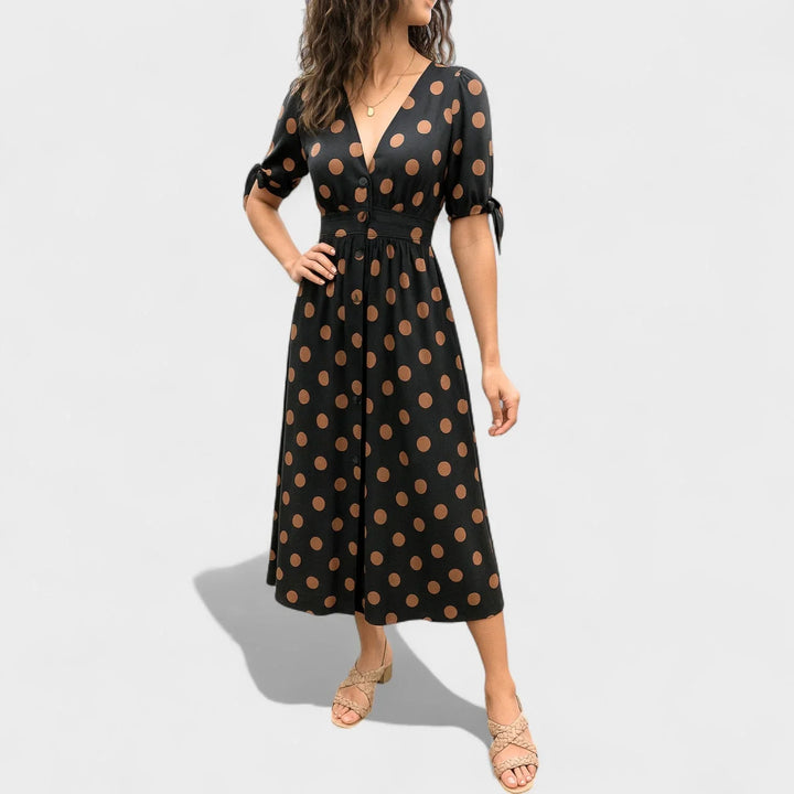 Valentina™ | Robe Contemporaine à Pois