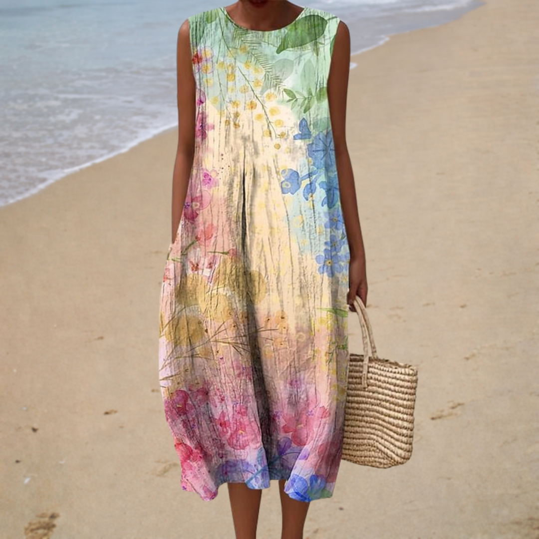 Lucienne | Midi Bohemian Dress