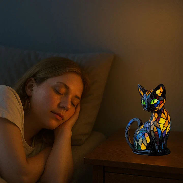 Lumikat Lampe à Chats Lumineuse Artisanale – Éclairage Ambiant et Cadeau