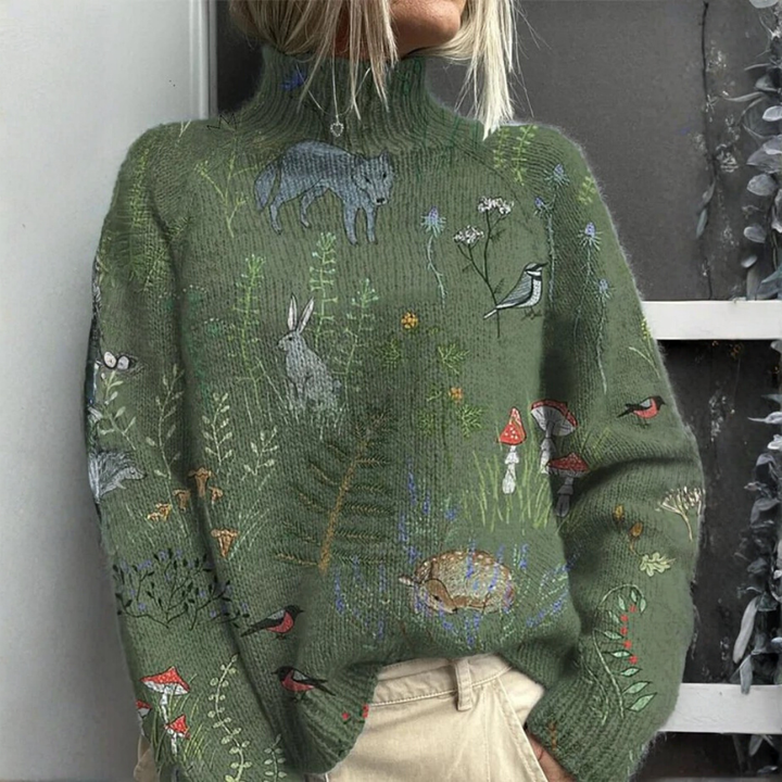 Ashley | Pull Col Montant Chaud et Élégant