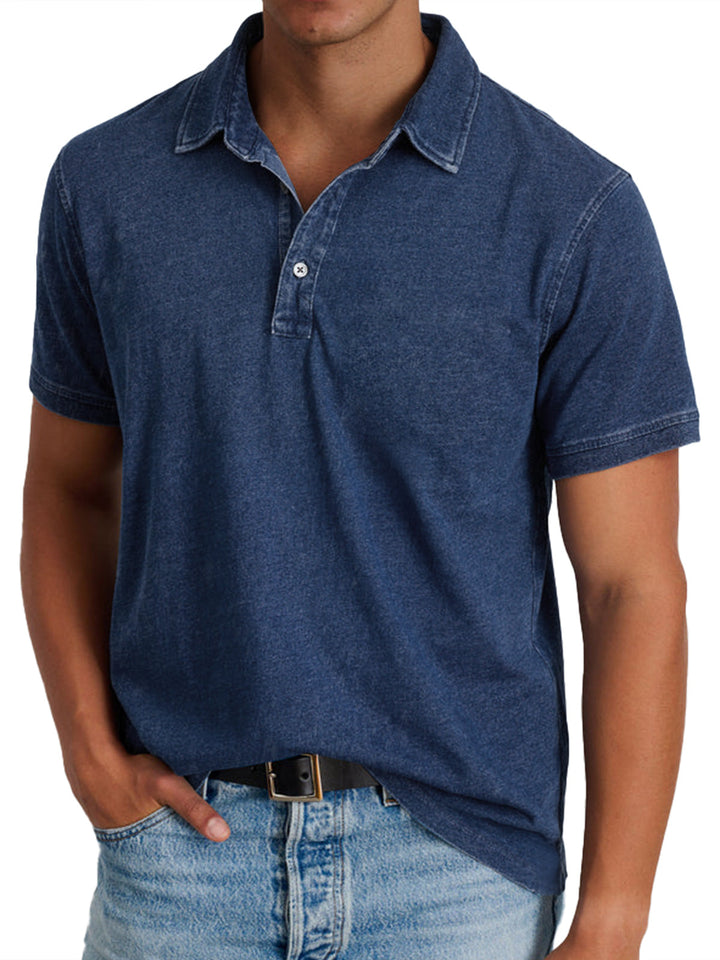 Viktor - Polo avec collier pour hommes