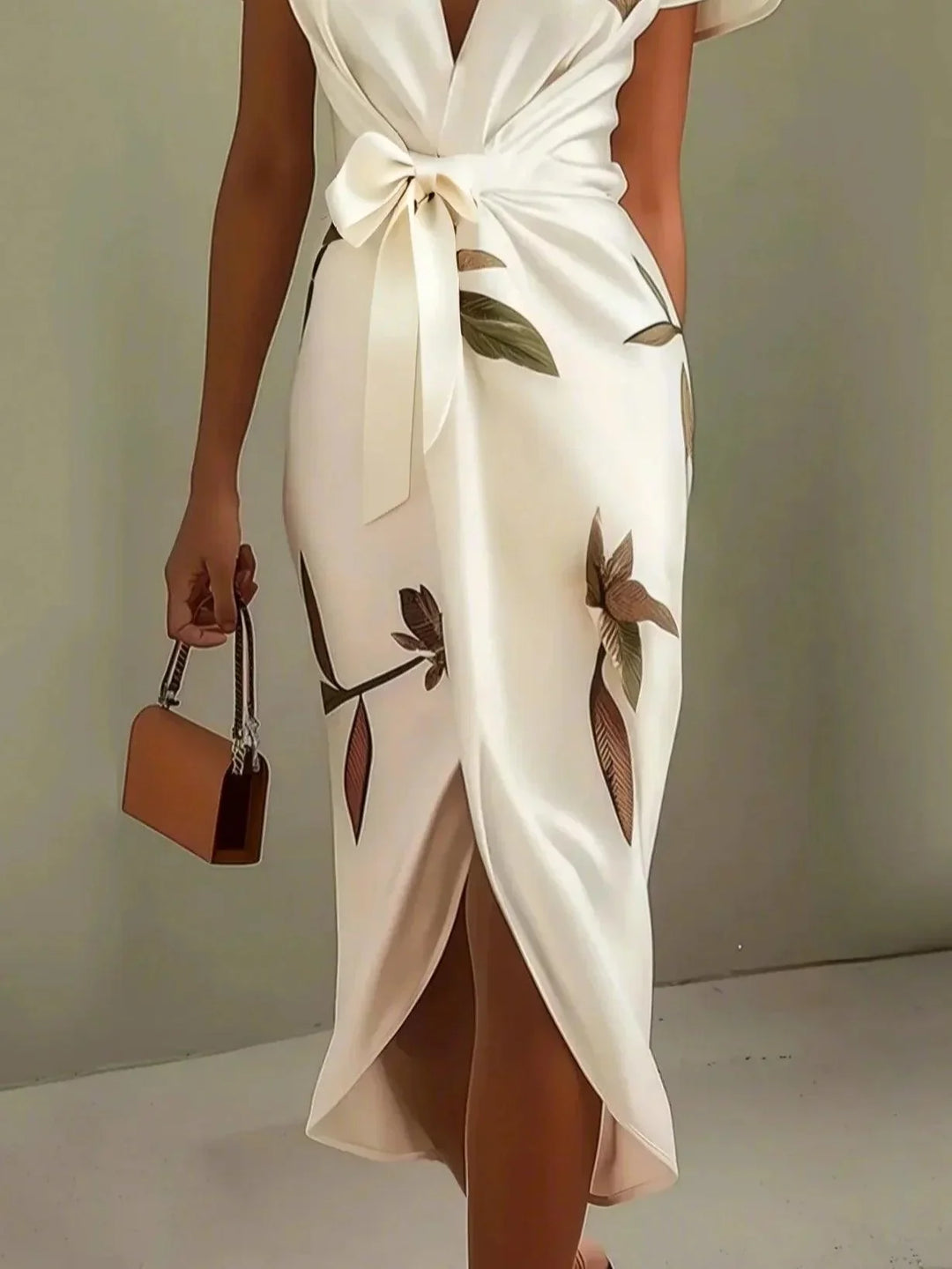 Aura | Satin Botanical Robe