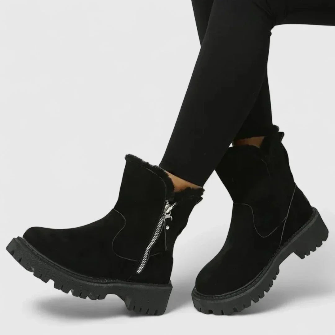 Irină - Botine elegante și confortabile, căptușite cu material moale pentru zile călduroase