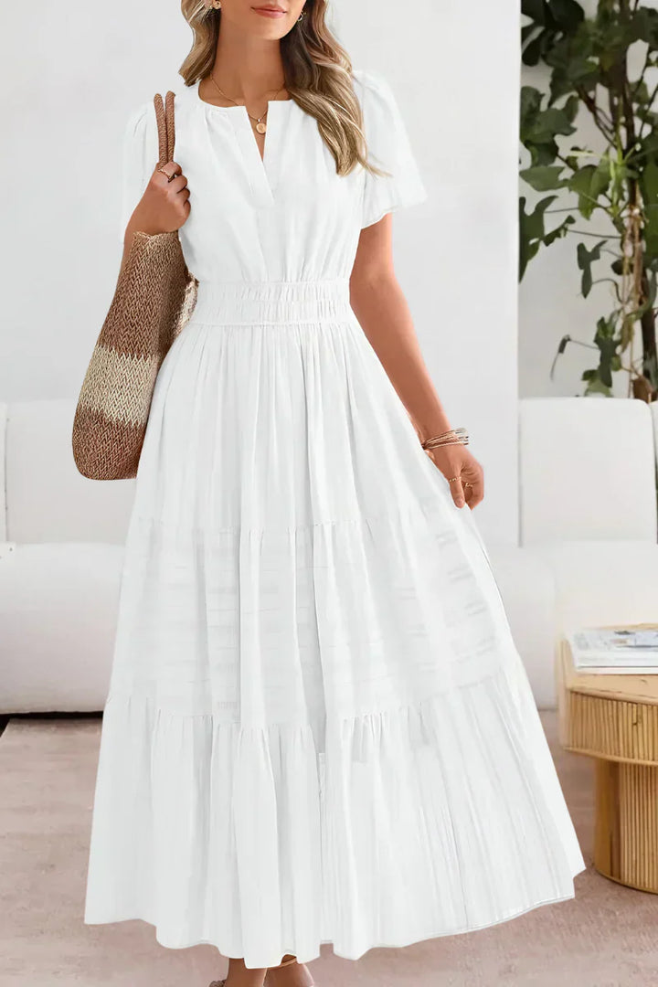 Emma | Robe maxi à taille froncée