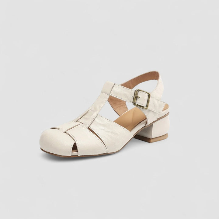 Sannee | Sandales Fermées de cuir véritable