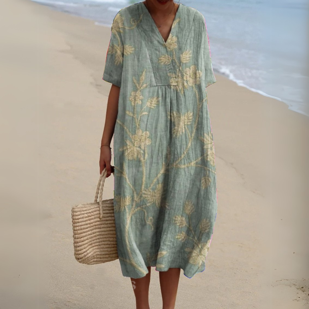 Nathalie | Robe Fleurie Élégante