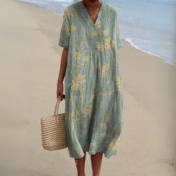 Nathalie | Robe Fleurie Élégante