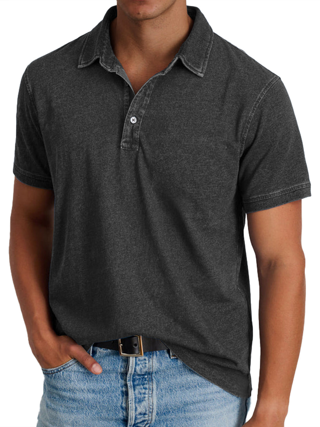 Viktor - Polo avec collier pour hommes