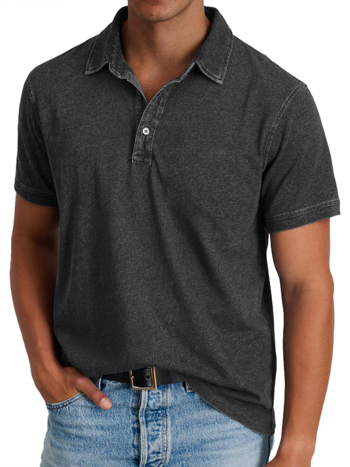 Viktor - Polo avec collier pour hommes