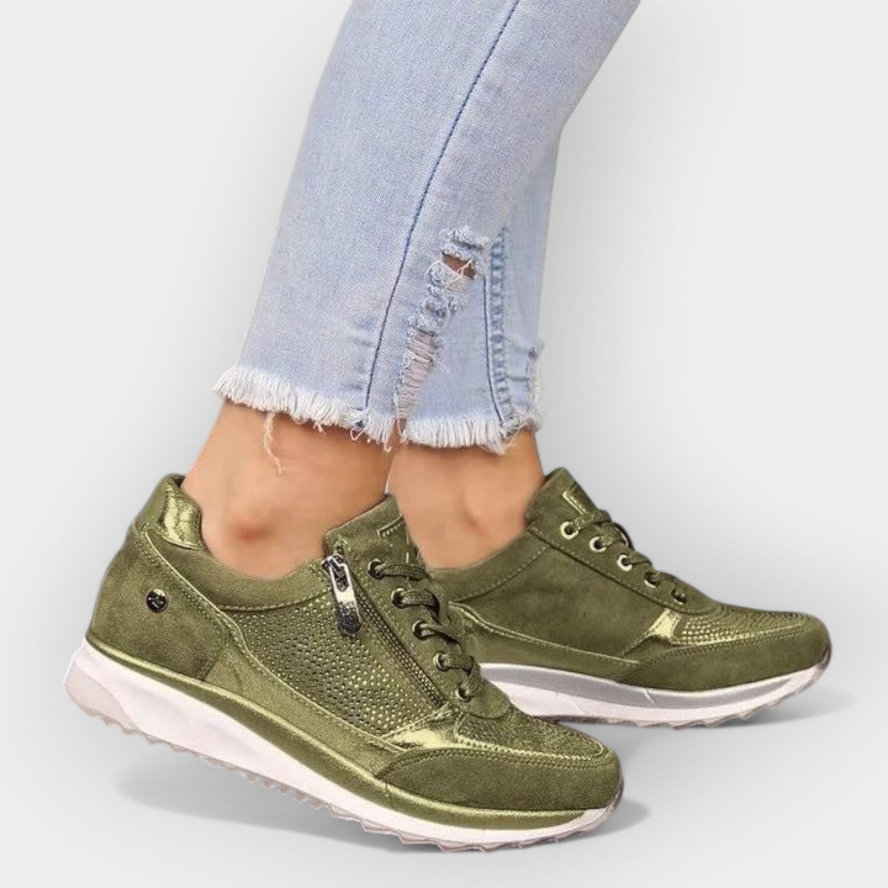 Adidași ergonomici cu fermoar