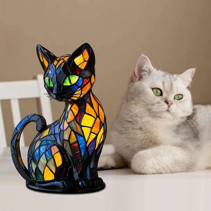 Lumikat Lampe à Chats Lumineuse Artisanale – Éclairage Ambiant et Cadeau