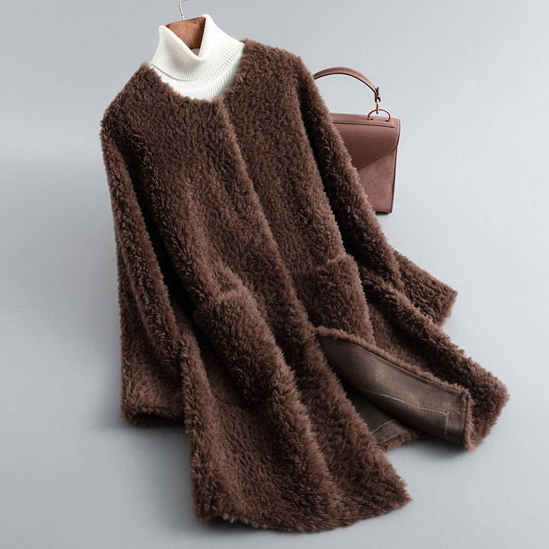 Cecylia – Manteau Teddy en peau de mouton