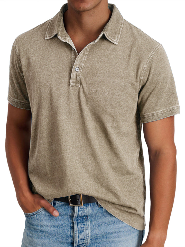 Viktor - Polo avec collier pour hommes