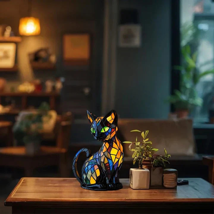 Lumikat Lampe à Chats Lumineuse Artisanale – Éclairage Ambiant et Cadeau
