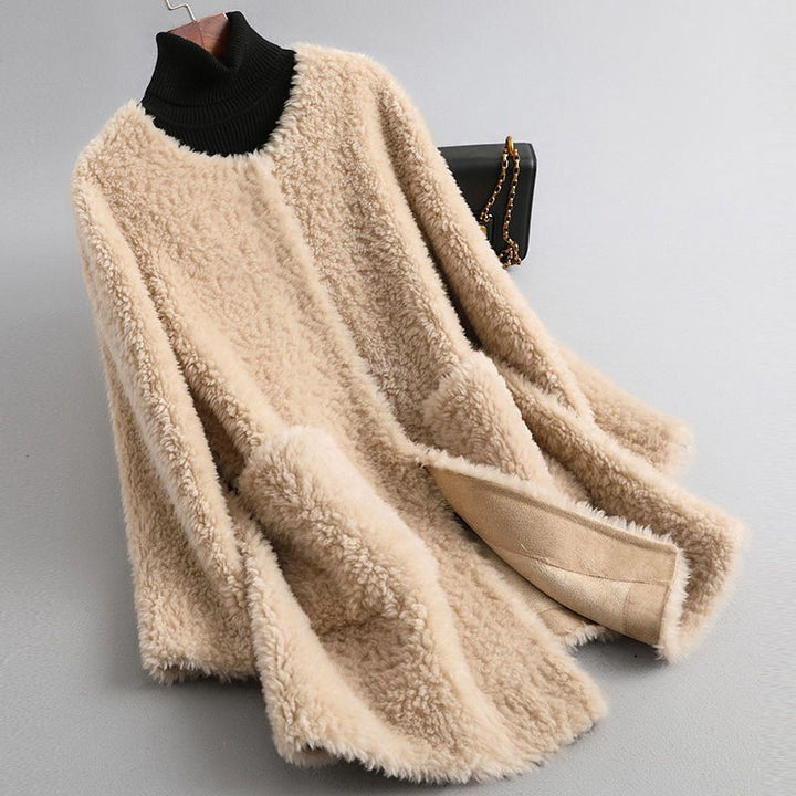 Cecylia – Manteau Teddy en peau de mouton