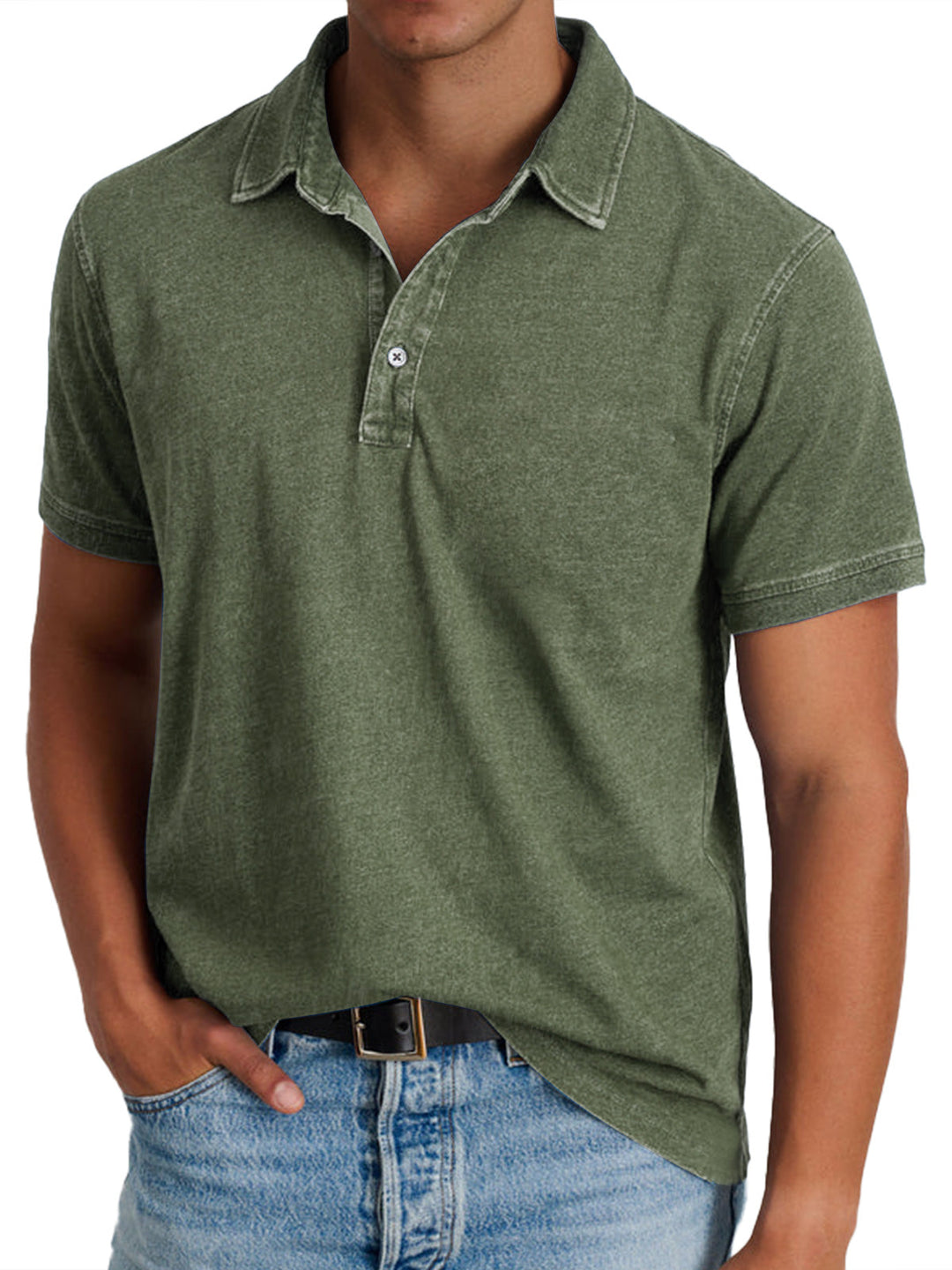 Viktor - Polo avec collier pour hommes