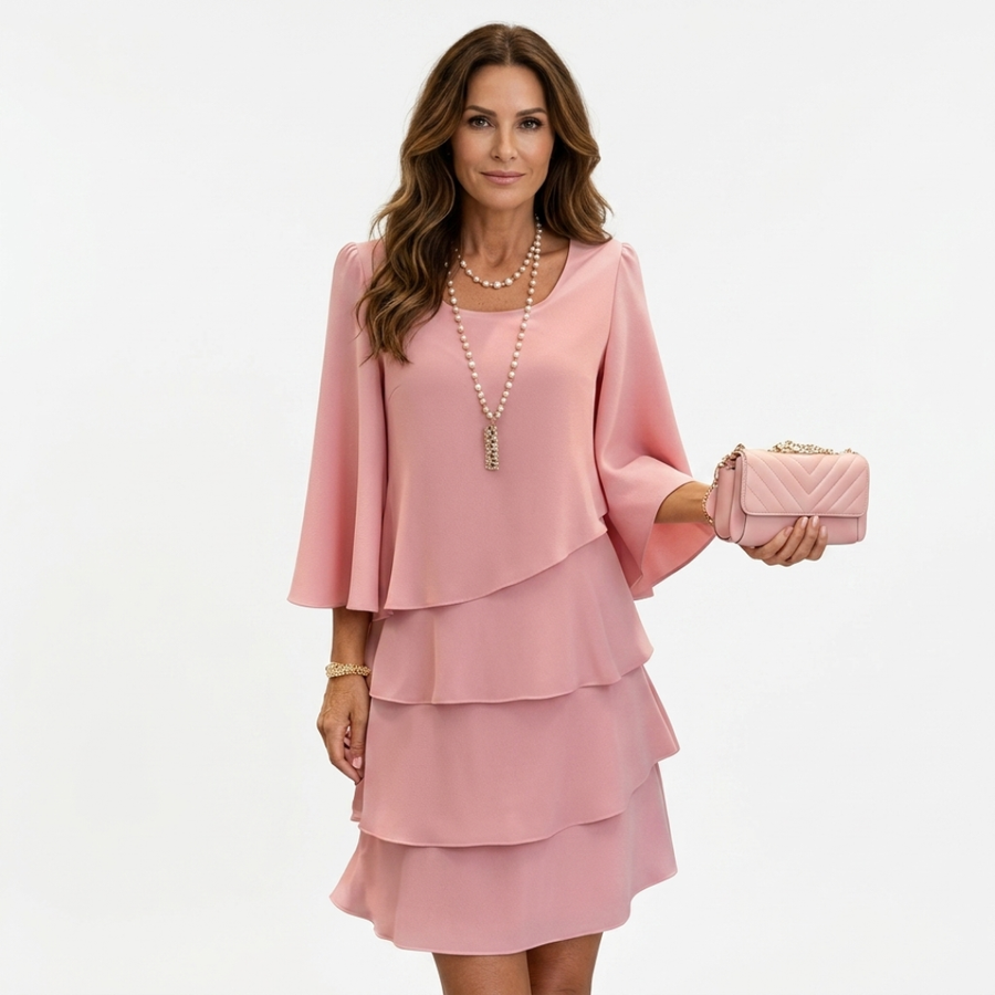 Catherine - Rochie elegantă cu model în dungi