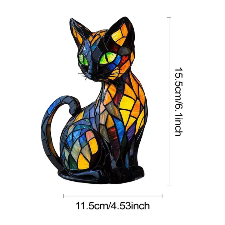 Lumikat Lampe à Chats Lumineuse Artisanale – Éclairage Ambiant et Cadeau